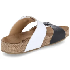 Pantoletten ANDREA - schwarz/ weiss