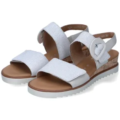 Sandalen - bianco/mus(Kork/cr)
