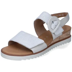 Sandalen - bianco/mus(Kork/cr)