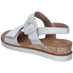 Sandalen - bianco/mus(Kork/cr)