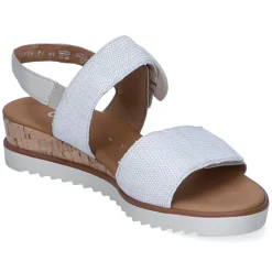 Sandalen - bianco/mus(Kork/cr)