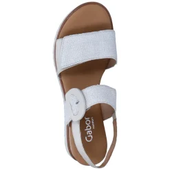 Sandalen - bianco/mus(Kork/cr)