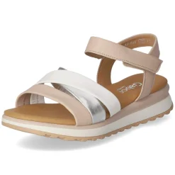 Sandalen - newrose/silb/weiss