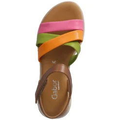 Sandalen - pink/gree/oran/cam