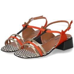 Sandaletten - rot kombi