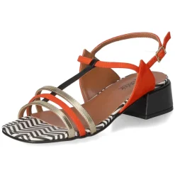 Sandaletten - rot kombi