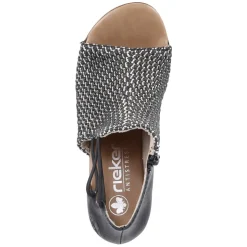 Sandaletten - schwarz kombi