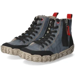 Schnürboots - blau kombi