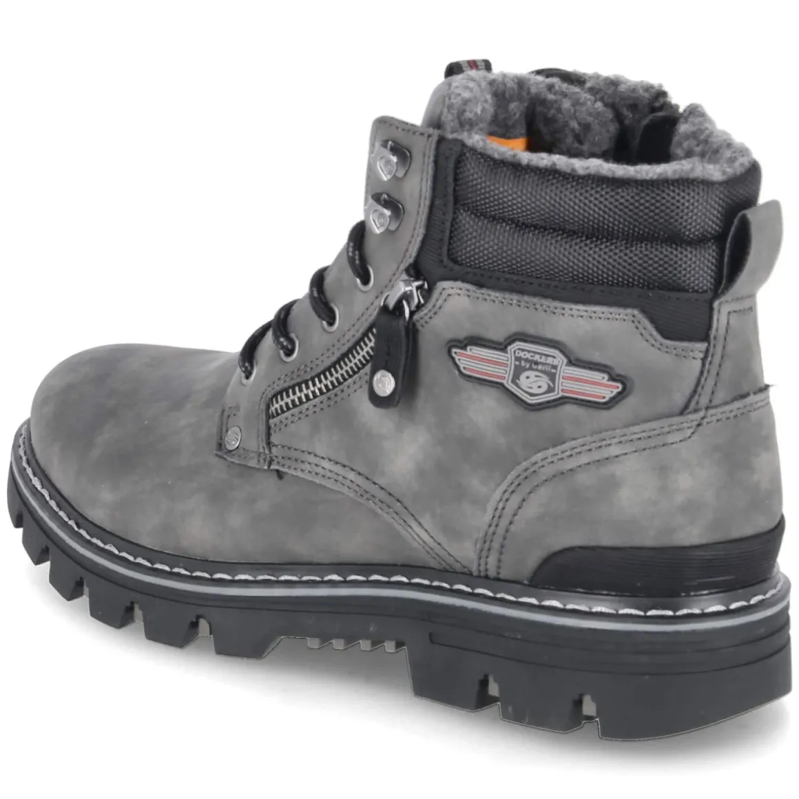 Schnürboots - dunkelgrau