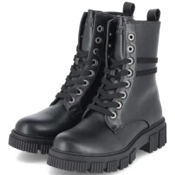 Schnürboots - schwarz