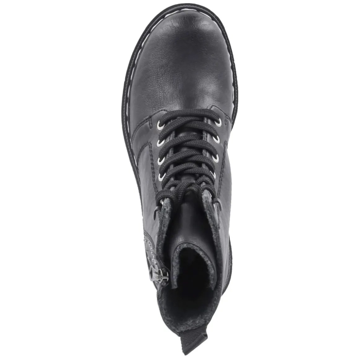 Schnürboots - schwarz