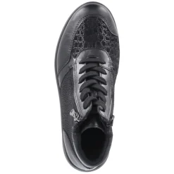 Schnürboots KIRA 24 - black metall