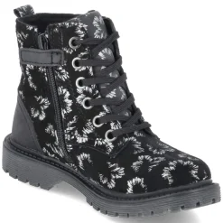 Schnürboots MALATI - schwarz/silber