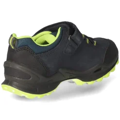 Schnürhalbschuhe - navy/gelb