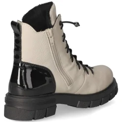 Schnürstiefeletten - beige