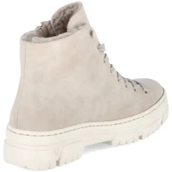 Schnürstiefeletten - beige