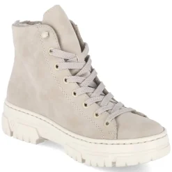 Schnürstiefeletten - beige