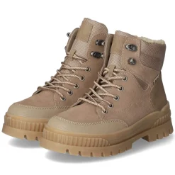 Schnürstiefeletten - beige