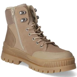 Schnürstiefeletten - beige