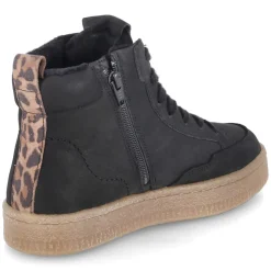 Schnürstiefeletten - black