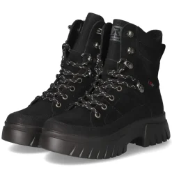 Schnürstiefeletten - black