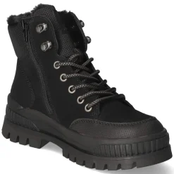 Schnürstiefeletten - black