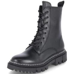 Schnürstiefeletten - BLACK LEATHER