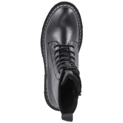 Schnürstiefeletten - BLACK LEATHER