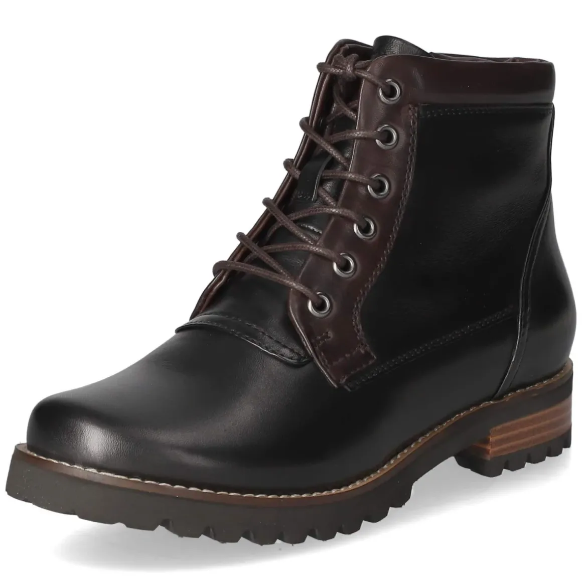 Schnürstiefeletten - Black/TDM