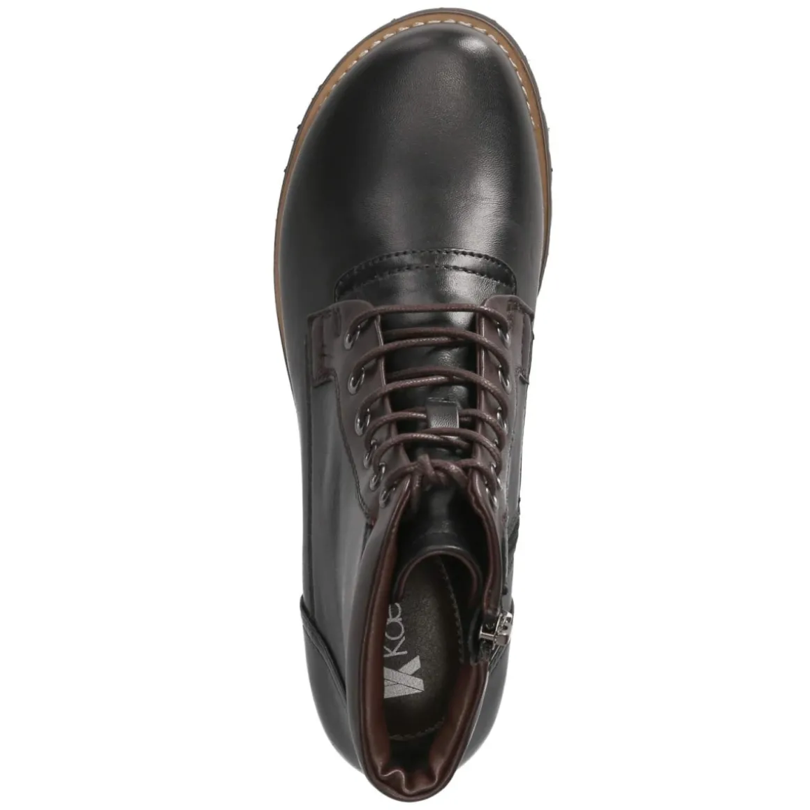 Schnürstiefeletten - Black/TDM