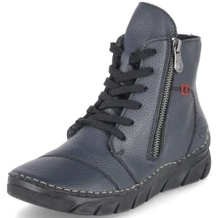 Schnürstiefeletten - blau