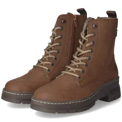 Schnürstiefeletten - braun