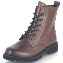 Schnürstiefeletten - braun