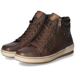 Schnürstiefeletten - braun