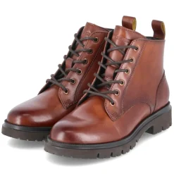 Schnürstiefeletten - Cognac