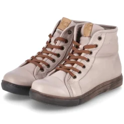 Schnürstiefeletten - dark stone/brandy