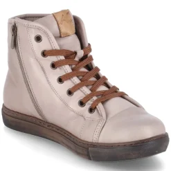 Schnürstiefeletten - dark stone/brandy