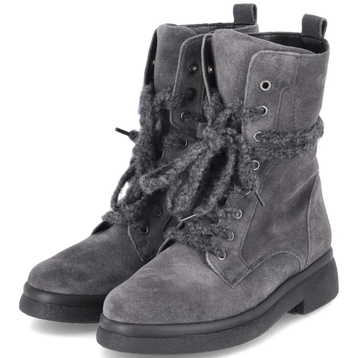 Schnürstiefeletten - DARK-GREY