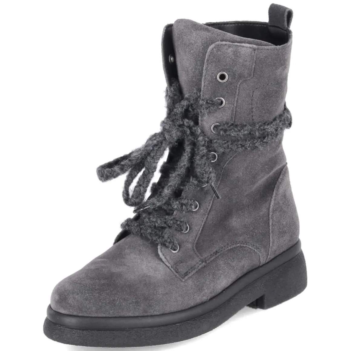 Schnürstiefeletten - DARK-GREY