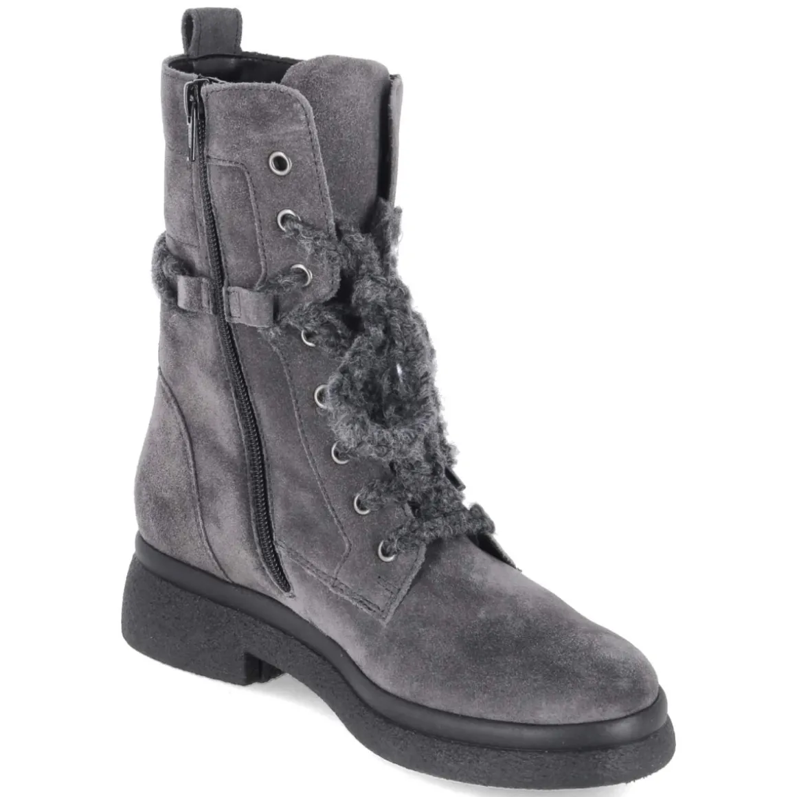 Schnürstiefeletten - DARK-GREY