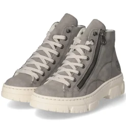 Schnürstiefeletten - grau