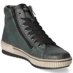 Schnürstiefeletten - grün