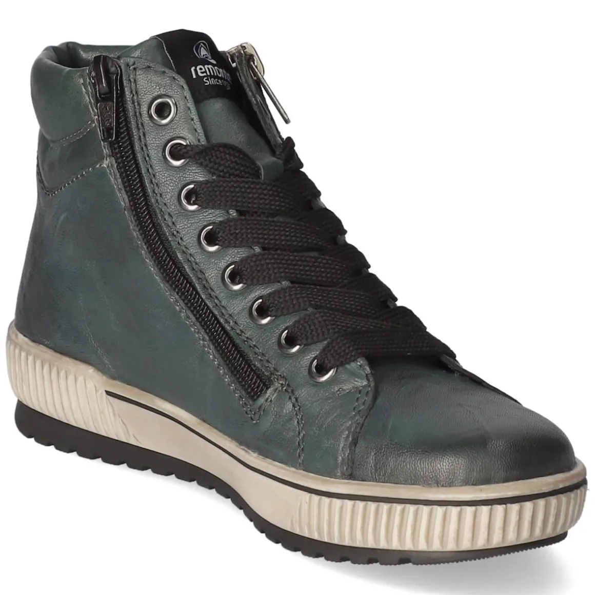 Schnürstiefeletten - grün