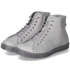 Schnürstiefeletten - hellgrau