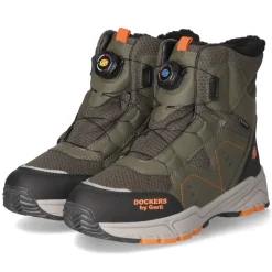 Schnürstiefeletten - khaki