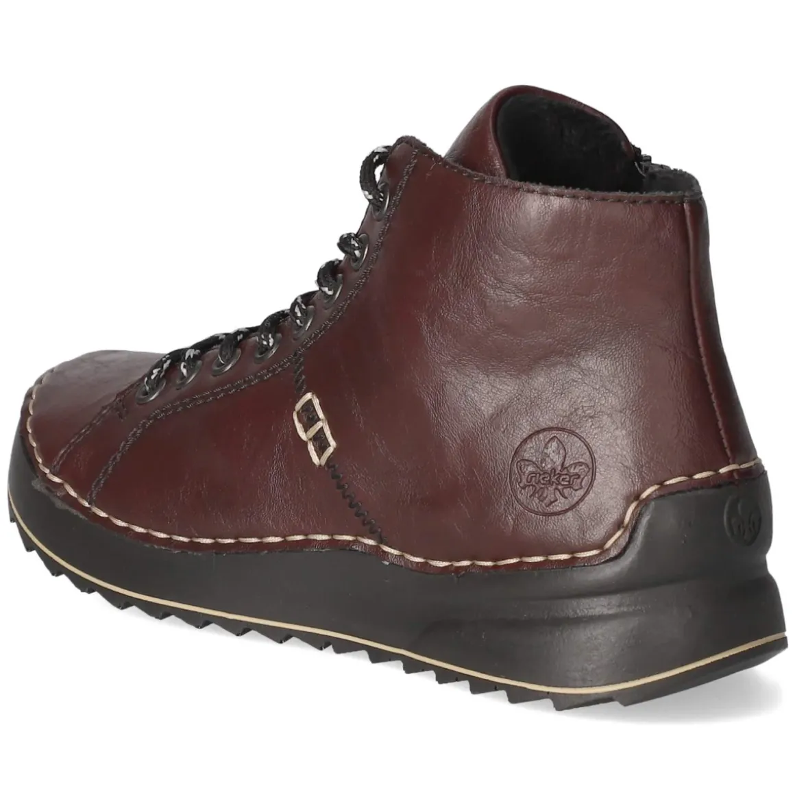 Schnürstiefeletten - rot