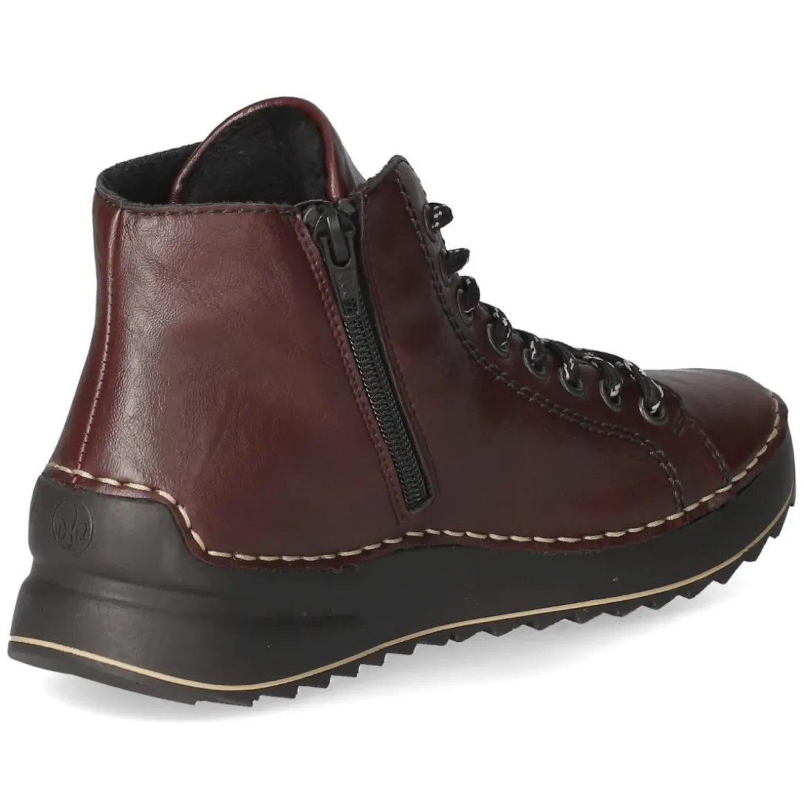 Schnürstiefeletten - rot