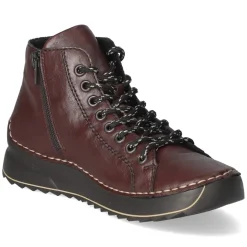 Schnürstiefeletten - rot