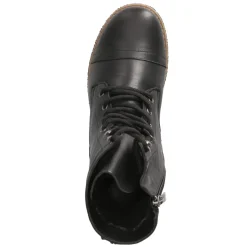 Schnürstiefeletten - schwarz