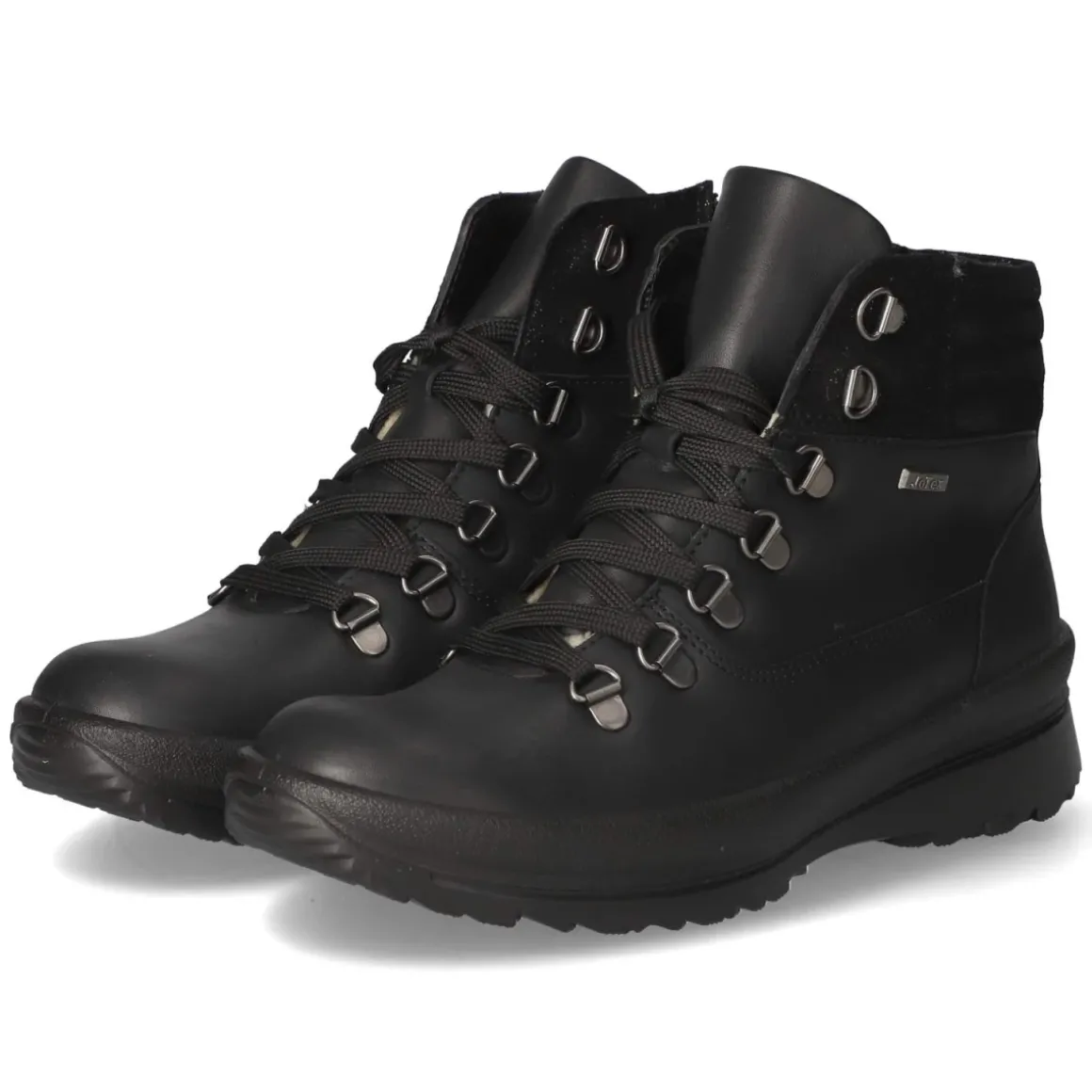 Schnürstiefeletten - schwarz